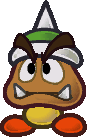 Sprite of a Spiked Goomba from Super Paper Mario.