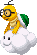 Sprite of Lakitu and Lakitu R from Mario & Luigi: Dream Team, Mario & Luigi: Superstar Saga   Bowser's Minions, and Mario & Luigi: Bowser's Inside Story   Bowser Jr.'s Journey