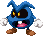 Sprite of a Blue Virus from Mario & Luigi: Superstar Saga   Bowser's Minions.