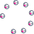 Boo Buddies from Super Mario Maker (Super Mario World style)