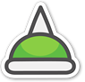 Artwork of a Spike Helmet in Paper Mario: Sticker Star