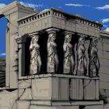 Luigi's photograph of the Erechtheion Temple