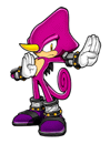 A sticker of Espio the Chameleon