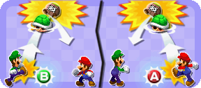 Illustration of 3D Green Shell from Mario & Luigi: Dream Team.