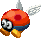 Sprite of a red Para-Biddybud from Mario & Luigi: Bowser's Inside Story   Bowser Jr.'s Journey.