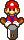 Mario using his hammer