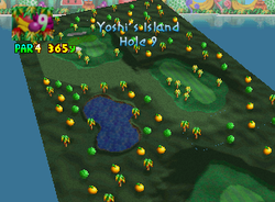 Hole 9 of Yoshi's Island from Mario Golf