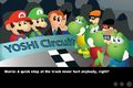 Three Yoshis with Mario and Luigi