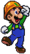 Sprite of Luigi winning in Wrecking Crew '98.