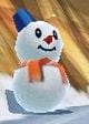 A snowman in Mario Kart 7