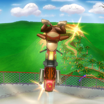 Diddy Kong's up bike trick