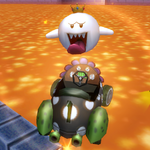 King Boo performing a Trick in Mario Kart Wii