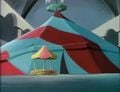 The circus tent in King Koopa's Castle.