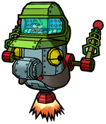 Artwork of Brobot from Super Paper Mario.