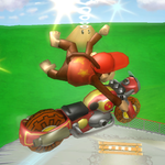 Diddy Kong's Left Bike Trick