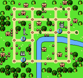 The map of London in Mario is Missing! (NES)