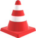 Rendered model of a Traffic cone in Mario Kart Tour.