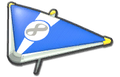 Thumbnail of Blue Mii's Super Glider (with 8 icon), in Mario Kart 8.