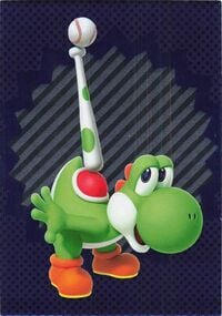 Yoshi sport card from the Super Mario Trading Card Collection