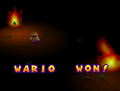 Wario winning in Mario Party 2