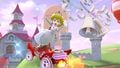 Peach (Wedding) gliding in the Sweet Daytripper with the Silver Bells on N64 Royal Raceway