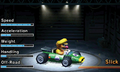 Wario riding in the Zucchini