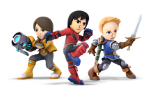 The Mii Fighters in Super Smash Bros. Ultimate.