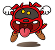 A Sticker of a Red Virus in Super Smash Bros. Brawl.