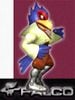 Artwork of Falco Lombardi from Super Smash Bros. Melee