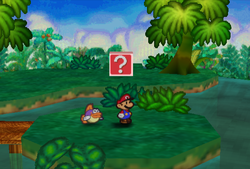 Only ? Block in Jade Jungle of Paper Mario.