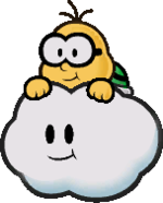 Sprite of Lakitu in Paper Mario: The Thousand-Year Door.