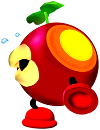 Artwork of a Plungelo in Super Mario Sunshine.