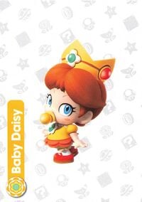 Baby Daisy character card from the Super Mario Trading Card Collection