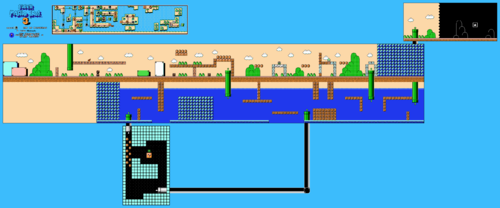 Map in the NES version