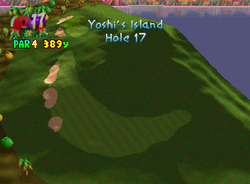 Hole 17 of Yoshi's Island from Mario Golf