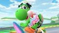 Yoshi (Egg Hunt) tricking in the Bright Bunny on GCN Yoshi Circuit