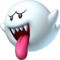 Artwork of Boo from New Super Mario Bros. Wii (later reused for Mario Kart 8 Deluxe and Super Mario Party)