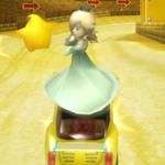 Rosalina performing a Trick in Mario Kart Wii