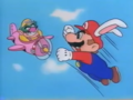 Bunny Mario encounters Wario