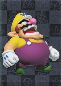 Wario silver card from the Super Mario Trading Card Collection