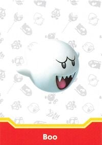 Boo enemy card from the Super Mario Trading Card Collection