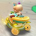 Baby Rosalina drifting in the Tea Coupe