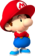 Artwork of Baby Mario for Mario Kart Wii (also used in Mario Super Sluggers and Mario Kart Tour)