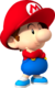 Artwork of Baby Mario for Mario Kart Wii (also used in Mario Super Sluggers and Mario Kart Tour)