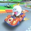 King Boo drifting in the Super 1 on GCN Yoshi Circuit R