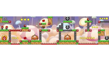 Miiverse screenshot of the 71st official level in the online community of Mario vs. Donkey Kong: Tipping Stars