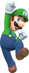 Artwork of Luigi in Mario Party 10