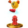 Pac-Man's alternate trophy, from Super Smash Bros. for Wii U.