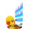 Kirby's trophy render from Super Smash Bros. for Wii U