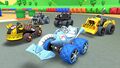 In-game view of the karts featured for the Heavy Duty Pipe